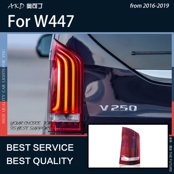 Autó Világítás Vito W447 Metris V. Osztály 2016-2021 LED hátsó lámpa Hátsó Ködlámpa Dinamikus indexet, Jelölje ki a Tolatás, a Fék