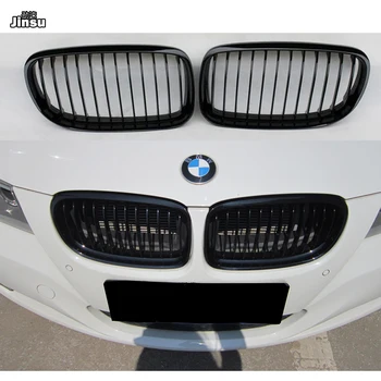 Teljesítmény stílus Első lökhárító beszívott levegő hűtőrácsokat A BMW 3-as Sorozat 318i 320i 325i 2009 - 2012 E90 LCI ABS Fényes Fekete Hűtőrács